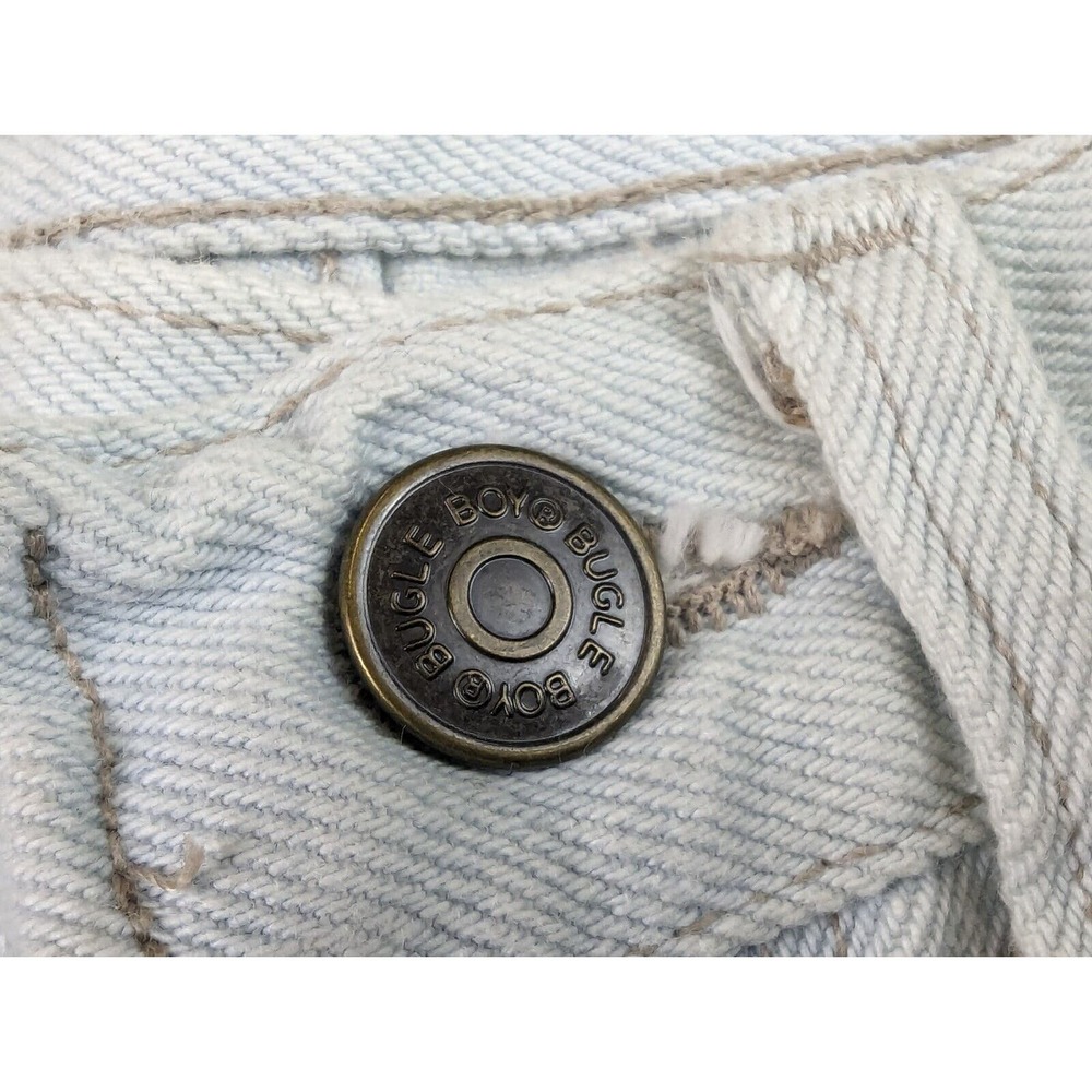 Bugle Boy Men's Jeans Size 29 x 32 Tapered Leg 90s Light Wash Denim Vintage NWT - Picture 6 of 16